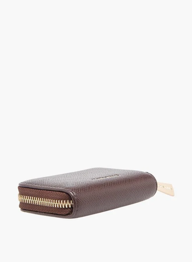 Flora Bella By Shoexpress BROWN Textured Wallet With Zip Closure for Women | Best Price UAE